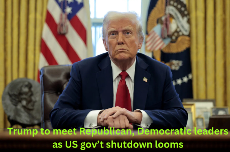 Trump to meet Republican, Democratic leaders as US gov’t shutdown looms